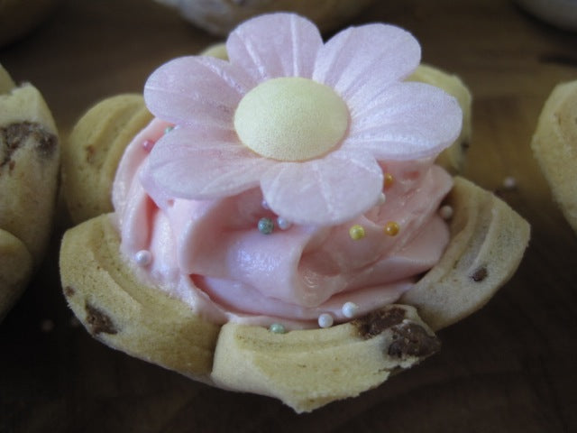 flower cookies cups