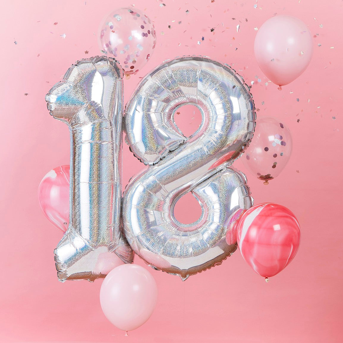18 Number Balloons