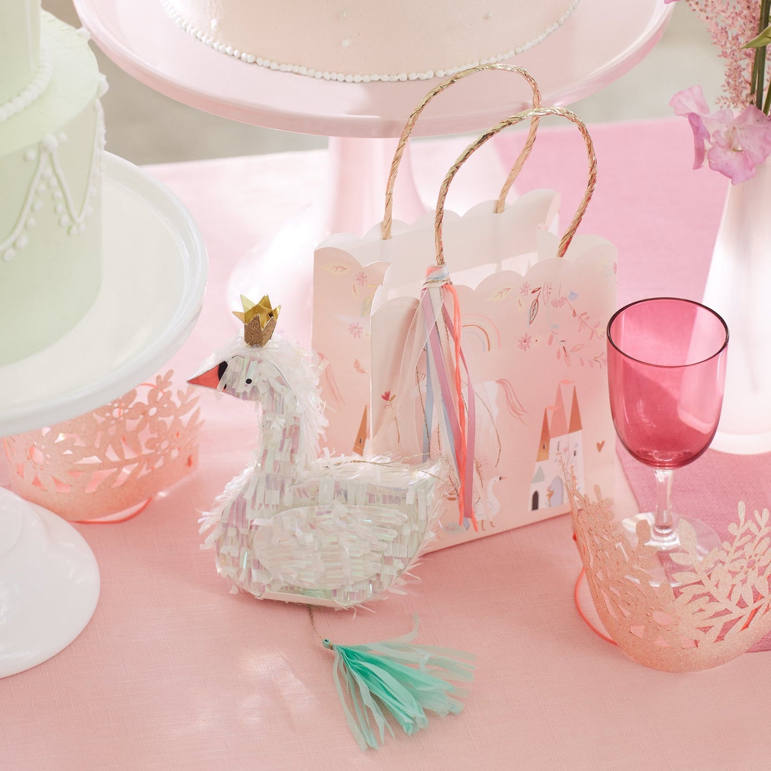 Princess table with party bag