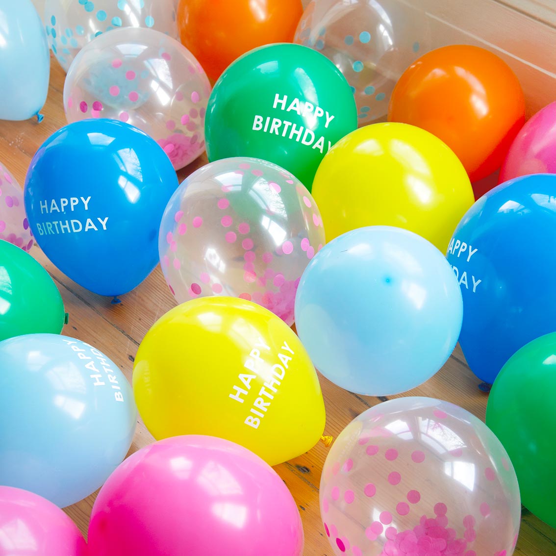 Plain Coloured Balloons