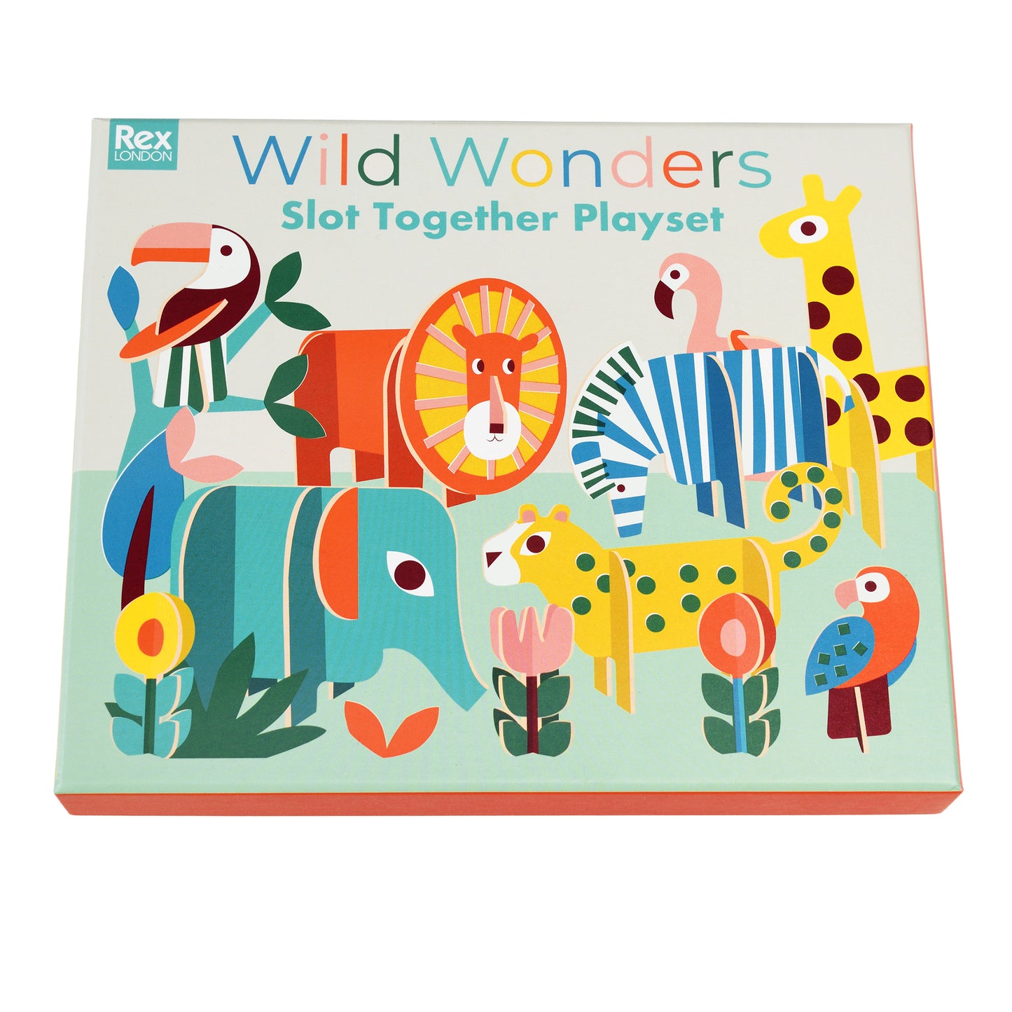 animal cardboard playset
