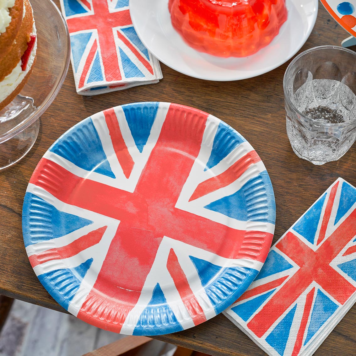union jack party table