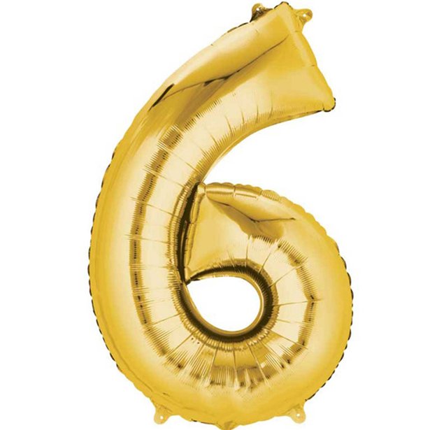 gold 6 balloon