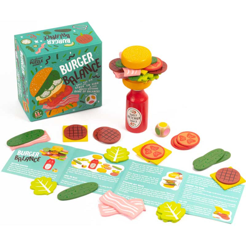 Burger Balance Wooden Game