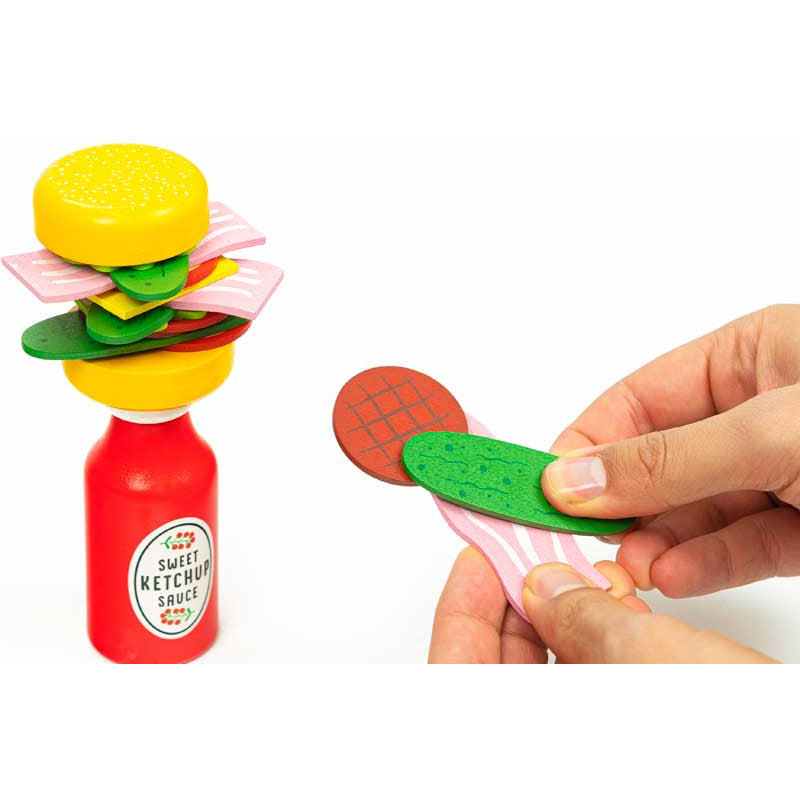 Burger Balance Wooden Game