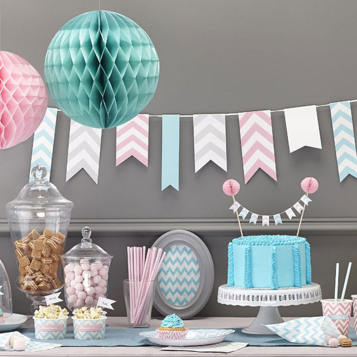 chevron divine paper plates