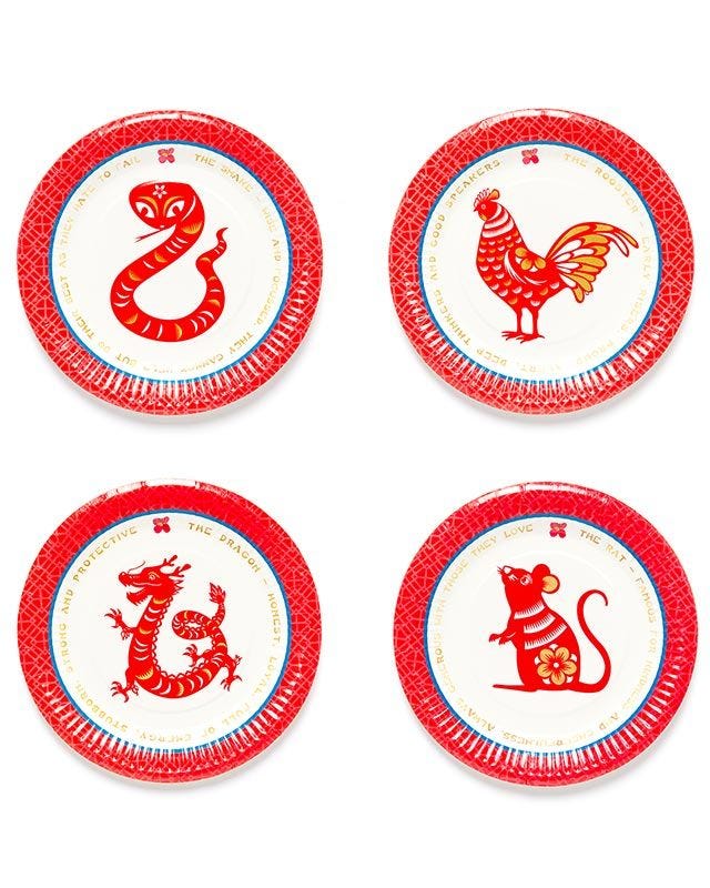 Chinese New Year Paper Plates 12pk