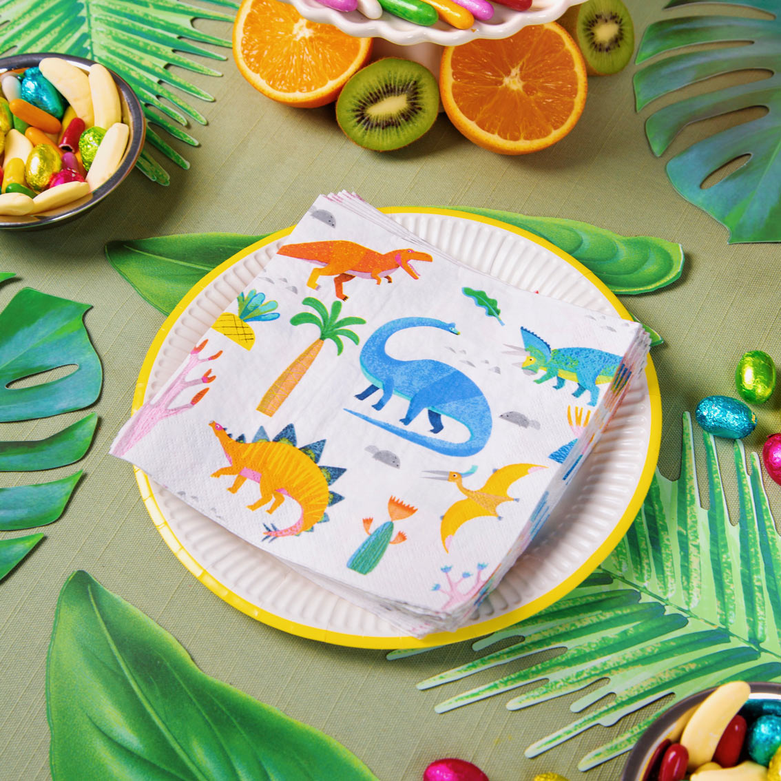 Party Dinosaur Paper Napkins - 20 Pack