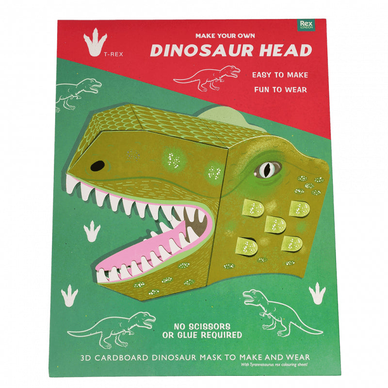 Make your own dinosaur head