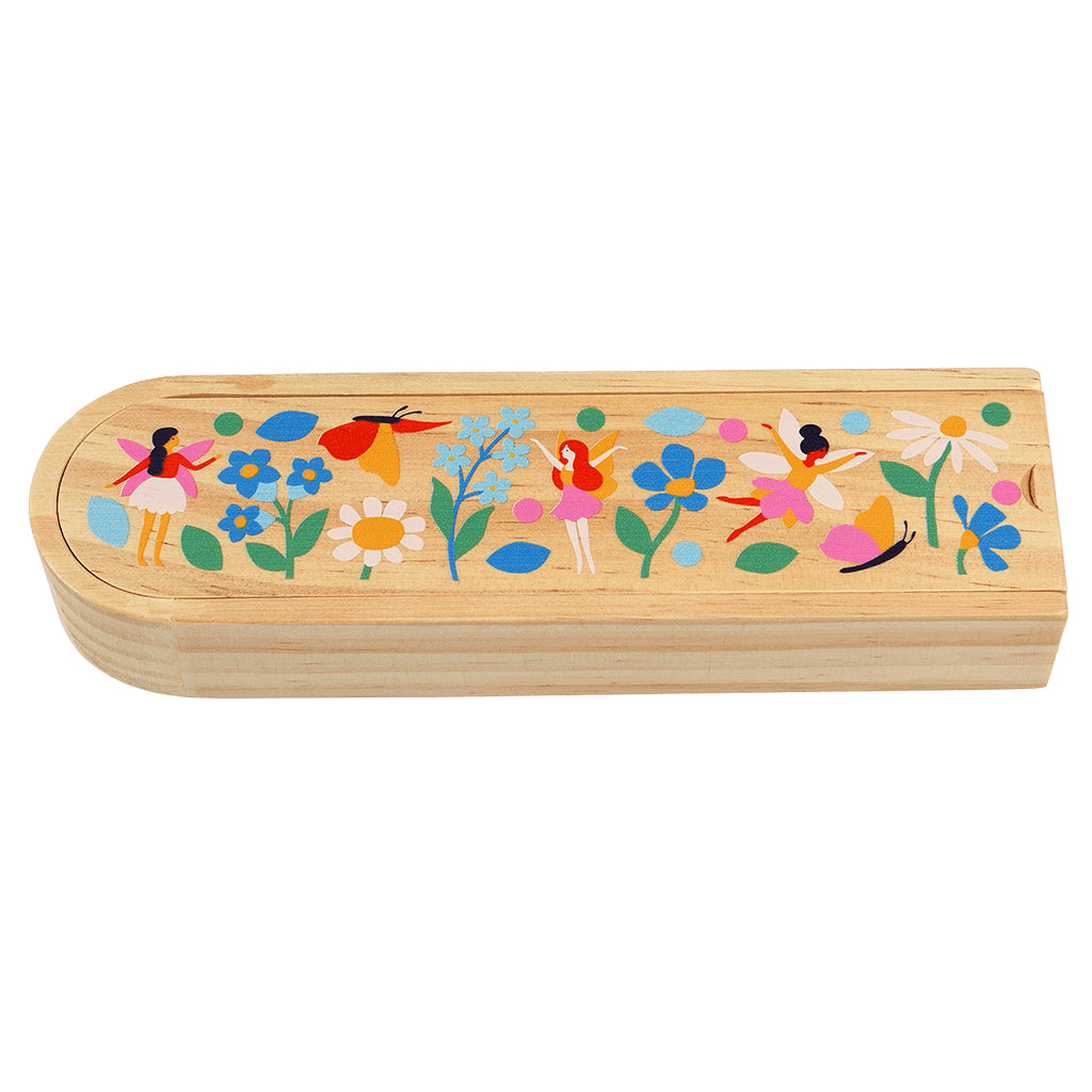 Wooden Fairy Pencil Box