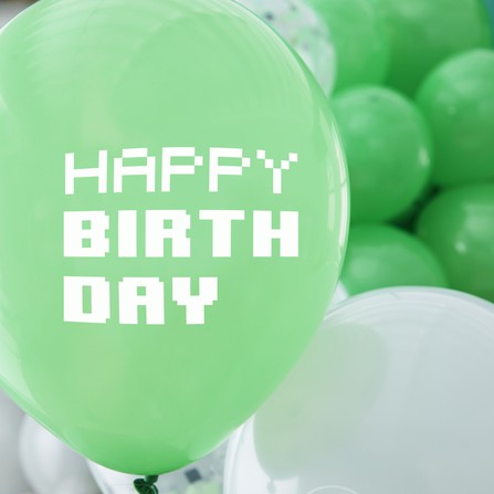 Gamer Party Latex Balloons