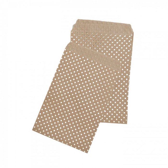 gold dot kraft bags