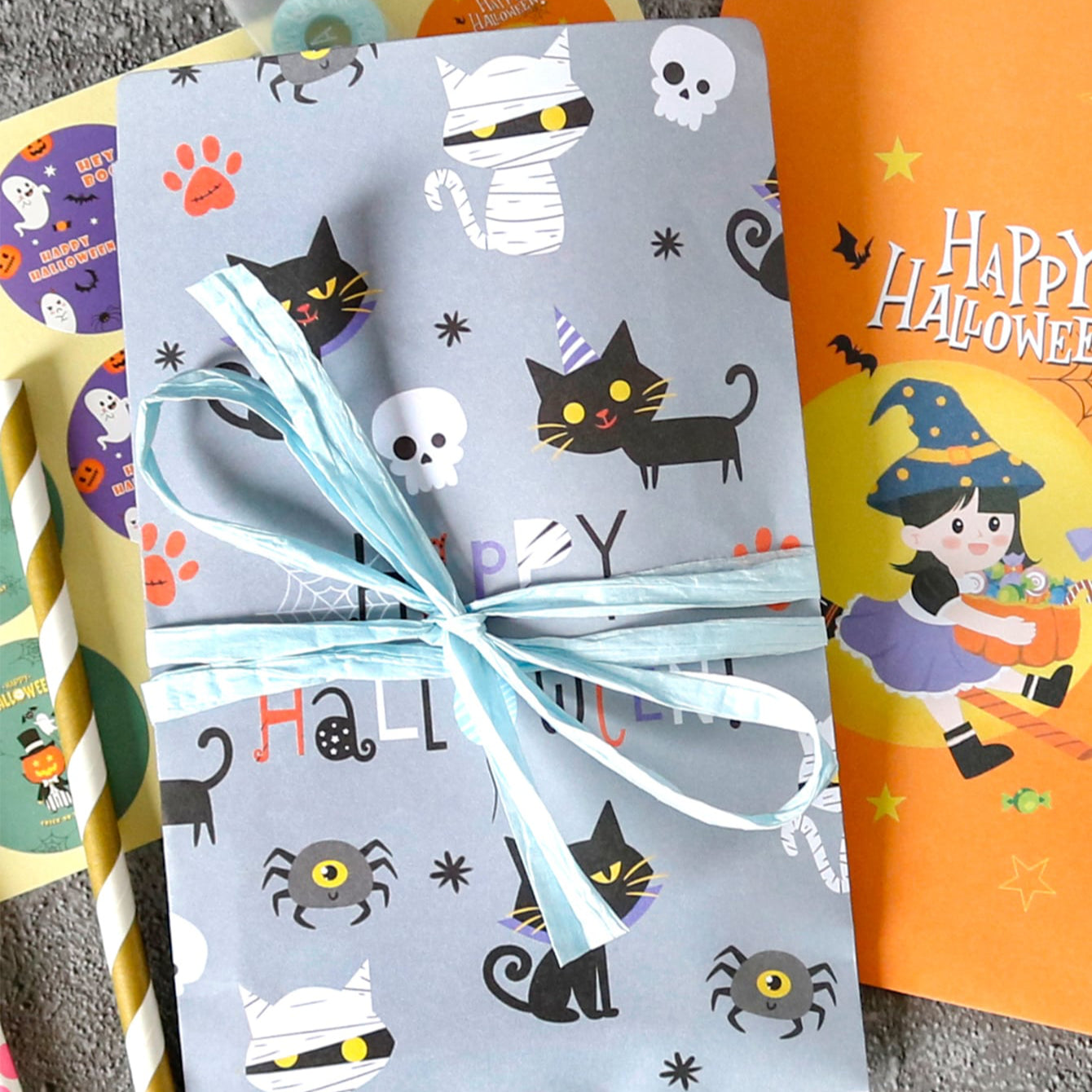 Halloween cat bags