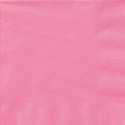 Plain Hot Pink Napkins 20pk