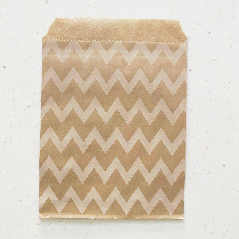 Kraft Bags zig zag