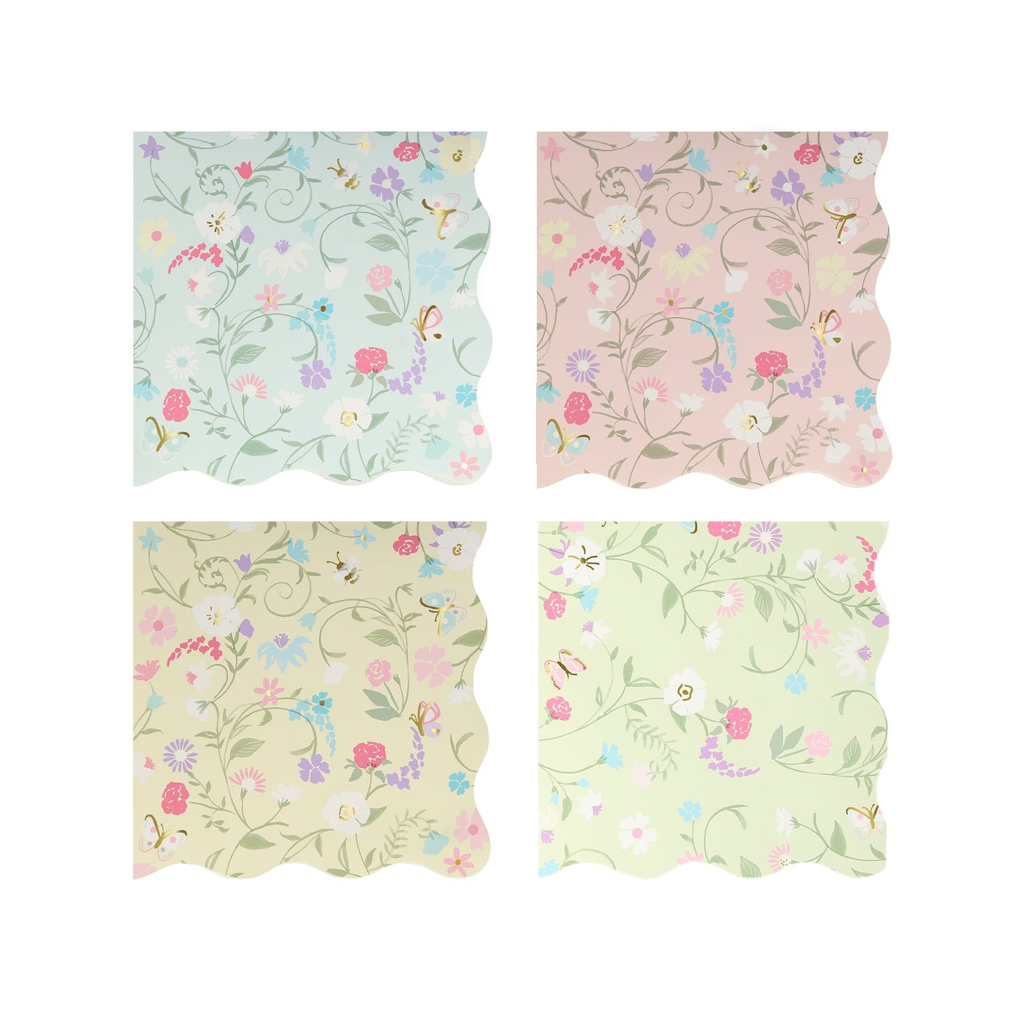 Laduree Floral Small Napkins - 16 pack