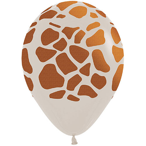 Latex Balloons - Giraffe Print - 5 pack