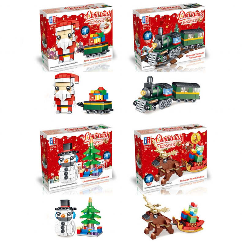 Christmas Light Up Building Brick Sets