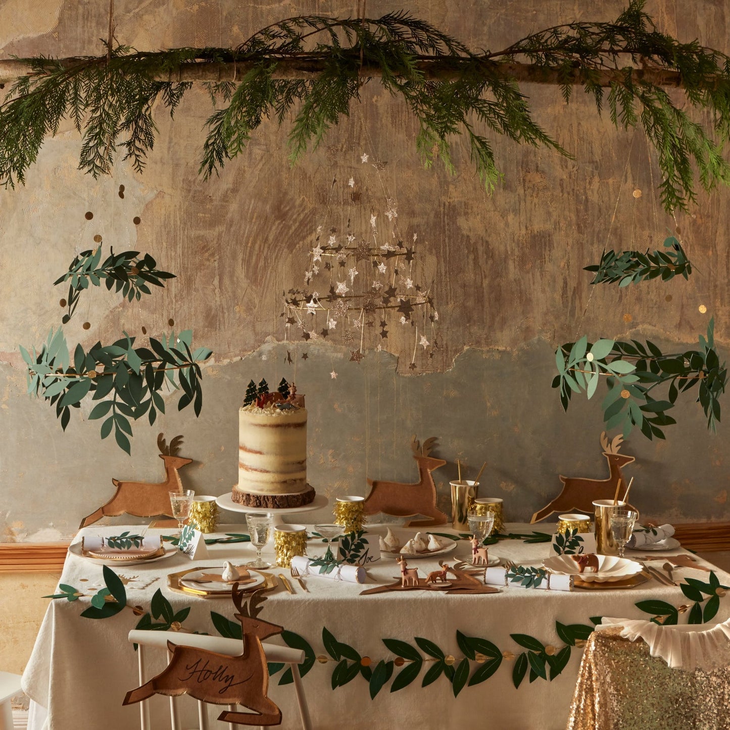 gold star chandelier