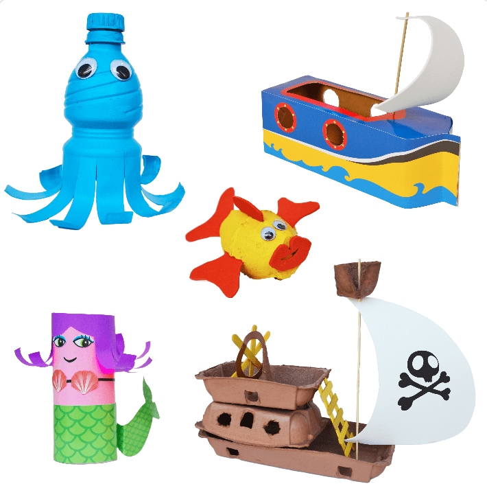 ReCycleMe Medium Craft Kit - Ocean Adventures