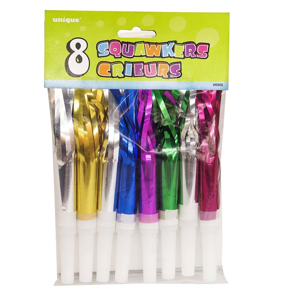 Fringed Foil Party Blowers
