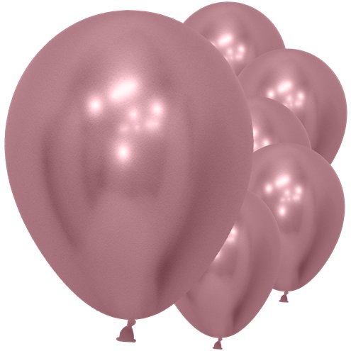 pink chrome balloons