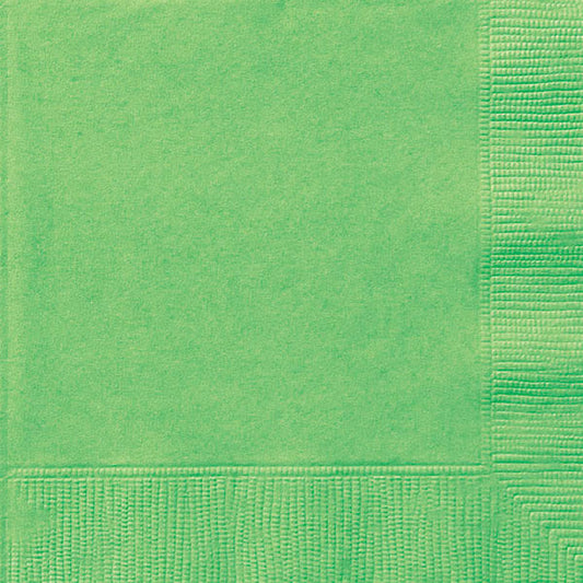 plain lime green napkins