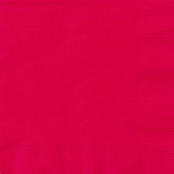 plain ruby red napkins