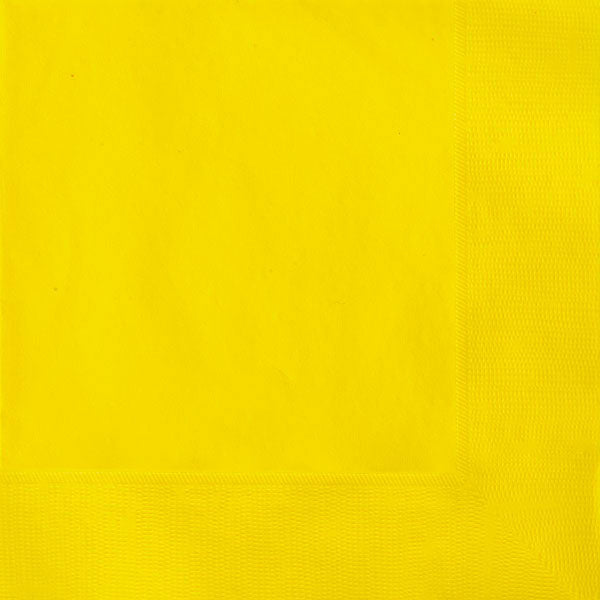 plain sunflower yellow napkins