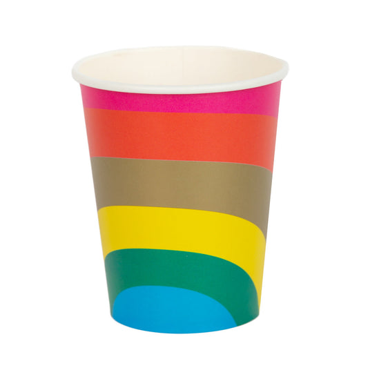 Birthday Brights Rainbow Paper Cups - 8 pack