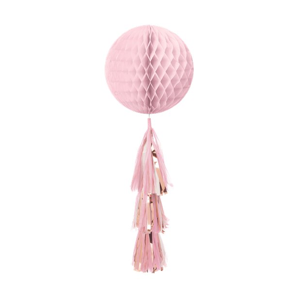 Pink honeycomb ball