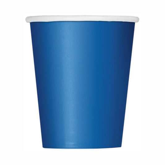 Plain Royal Blue Cups - 8pk