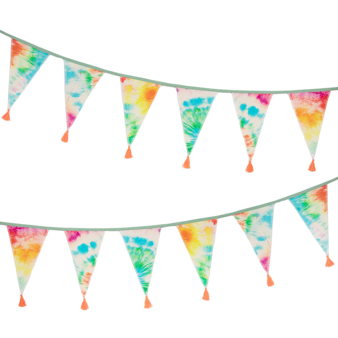 tie dye bunting