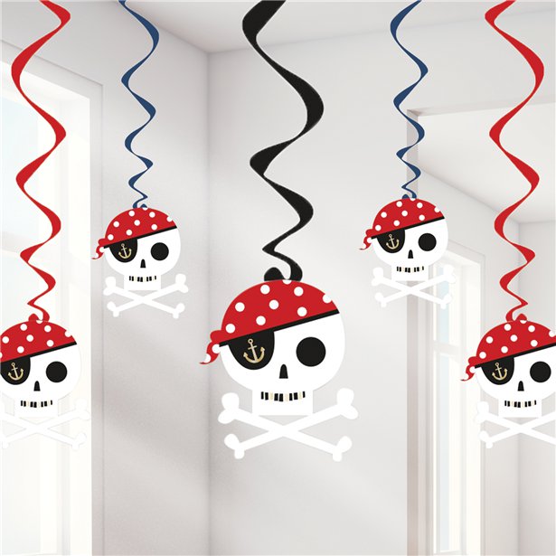 Pirate swirl decorations