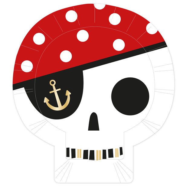 treasure island skull plates