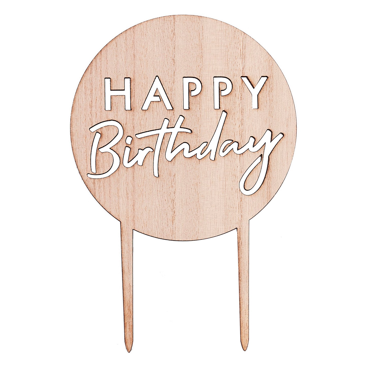 Wooden Cake Topper