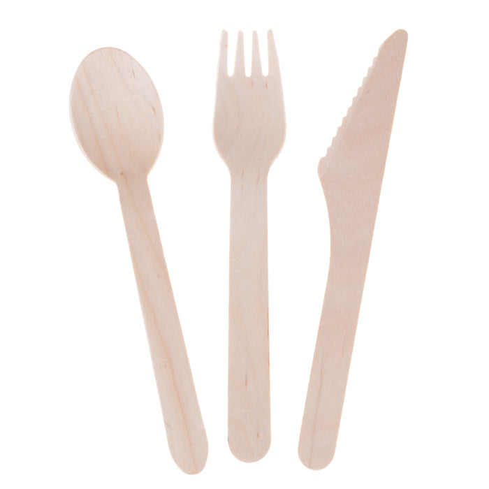 wooden cutlery set