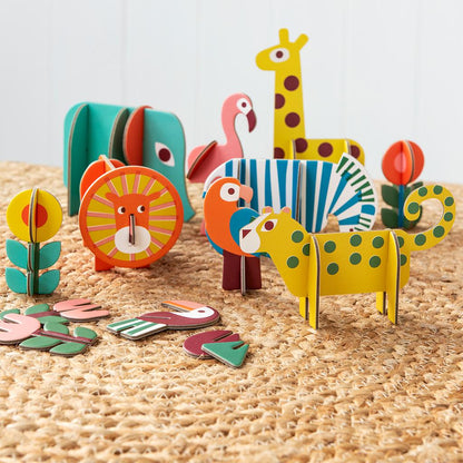 cardboard animal playlet