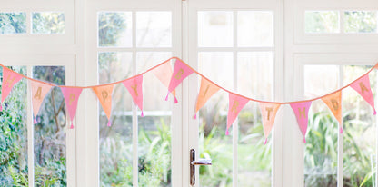 Pink Fabric Bunting