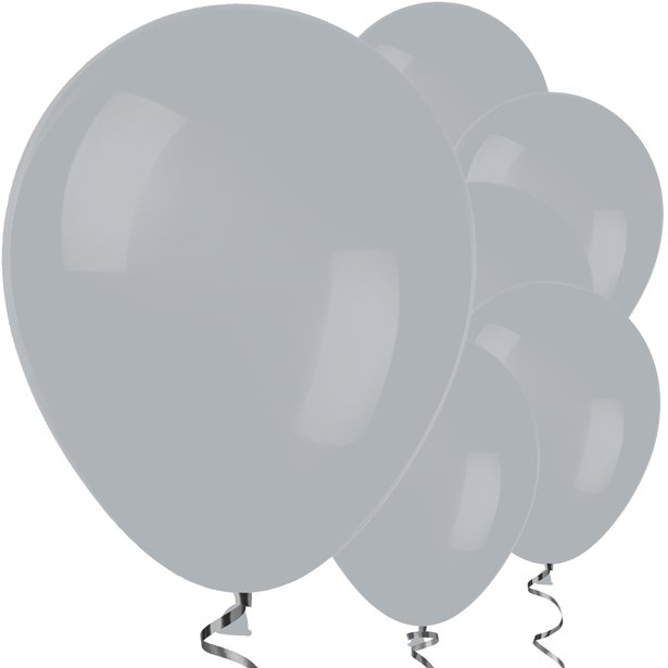 Grey balloons