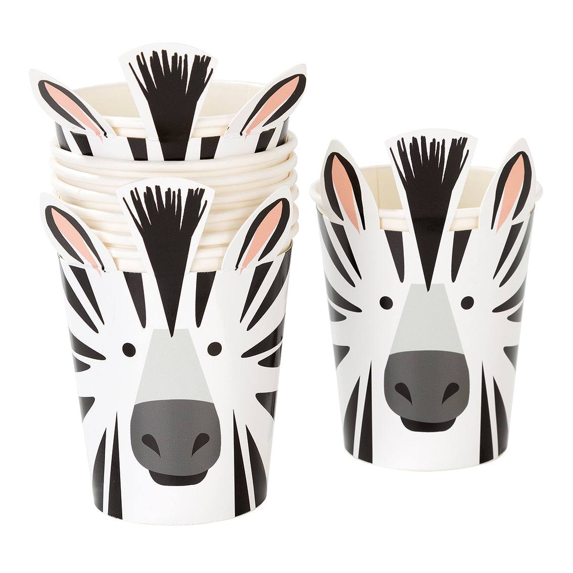 Party Animals Zebra Cups - 8pk