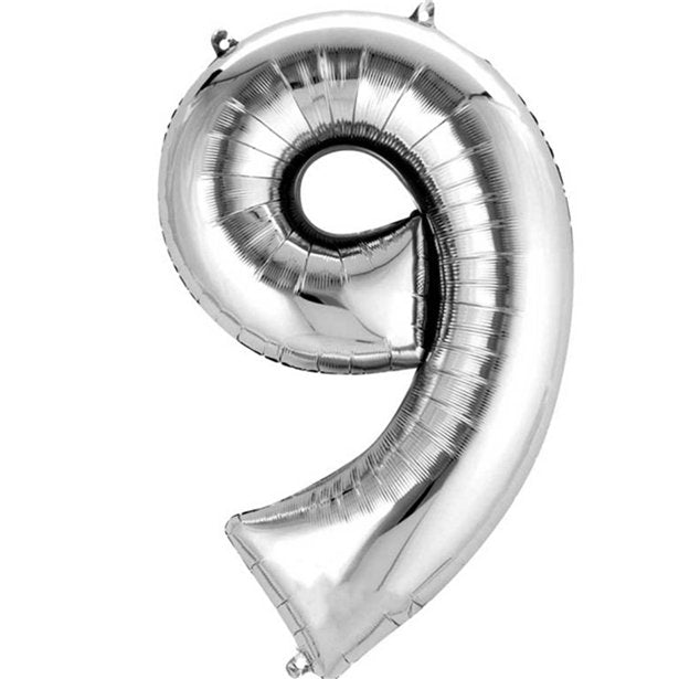 silver 9 balloon