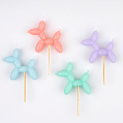 Balloon Dog Candles - 4 pack