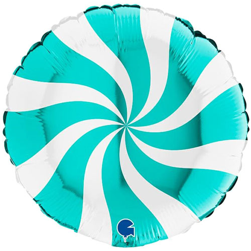 Blue swirl balloon