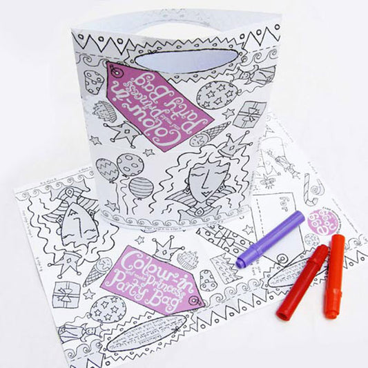 Colour-In Princess Party Bags