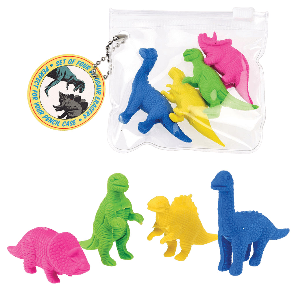 dinosaur eraser pack