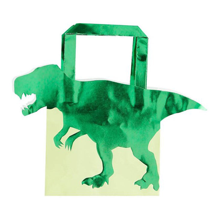 Foiled dinosaur party bags