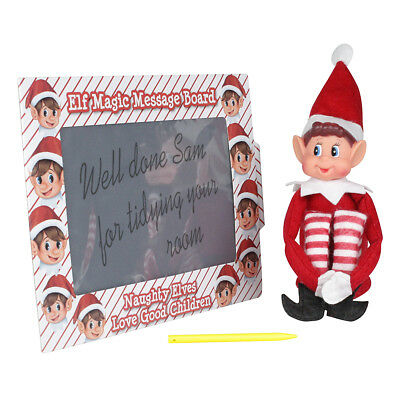 elf with message board