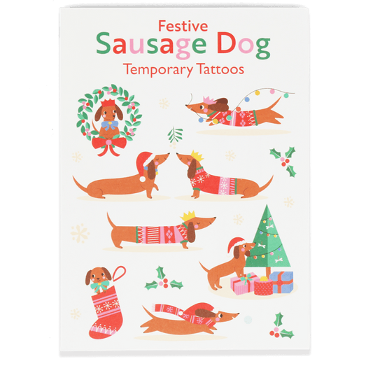 Festive Sausage Dog Tattoos