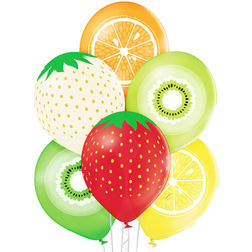 Fruit Mix Latex Balloons